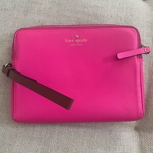 Kate Spade pink leather naughty and nice iPad mini case
